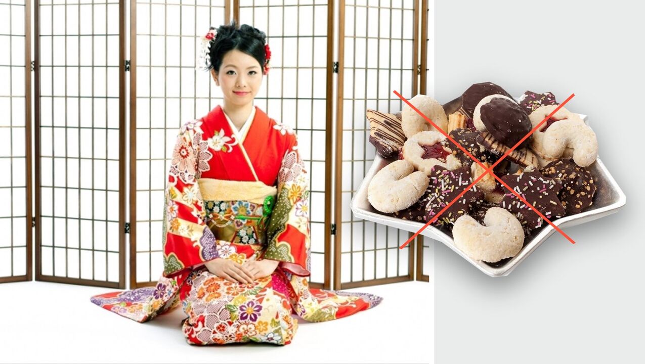 Prohibited sweets on Japanese diet
